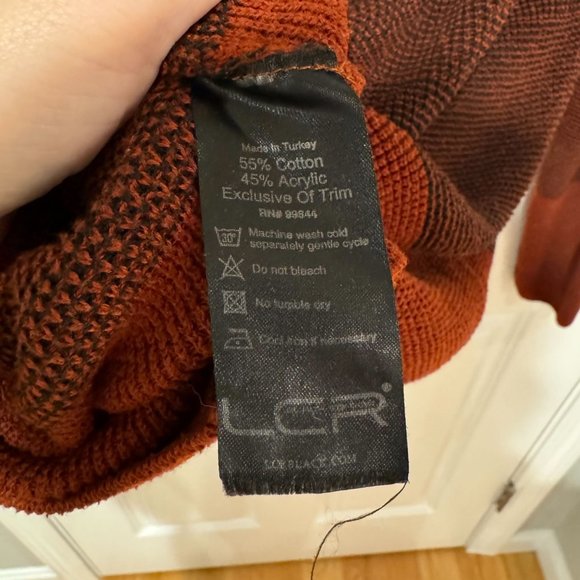 LCR Turtleneck Color Block Knit Sweater‎ - Size XXL - Picture 7 of 8